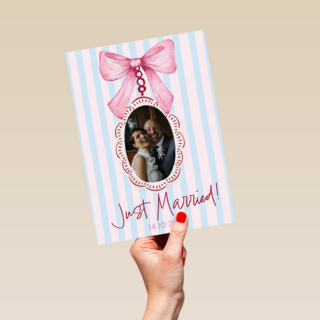 Just Married Fotokaart Strik