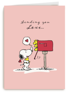Liefde kaart Snoopy sending you love