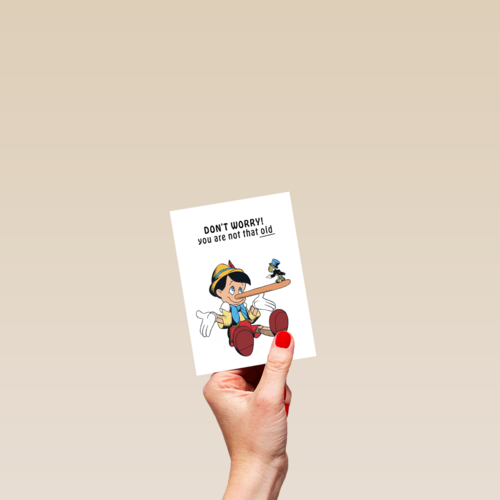 Verjaardagskaart Pinocchio