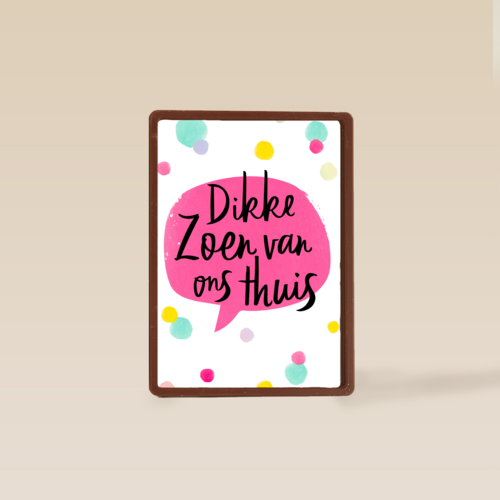 op kamp kaart dikke zoen van ons thuis
