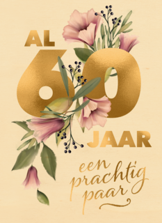 Huwelijksjubileum al 60 jaar een prachtig paar