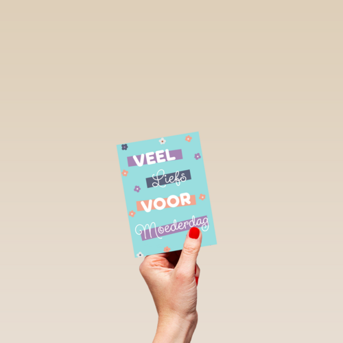 Moederdagkaart veel liefs voor Moederdag