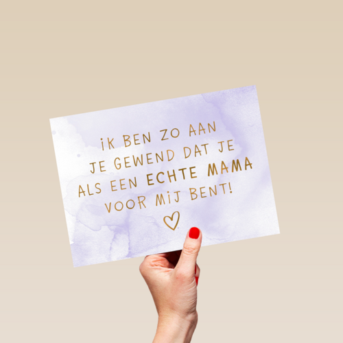 schoonmoeder als een mama voor mij kaart