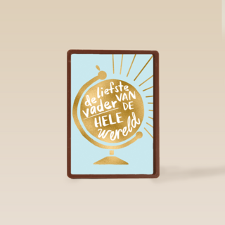 vaderdag kaart hip de liefste vader van de hele wereld