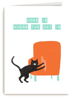 verhuisd kaart home is where the kat is