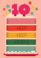 Hiep Hiep Hoera 10 jaar meisje