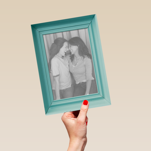fotokaart staand fotolijst blanco