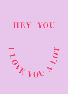 Ansichtkaart Valentijn I love you a lot
