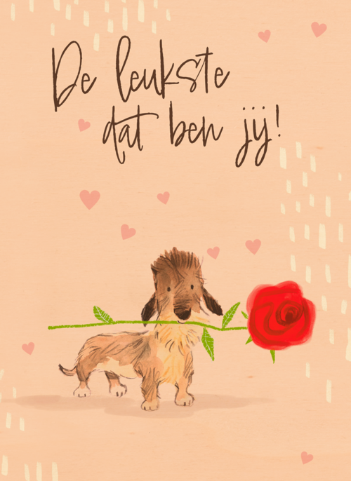 De leukste dat ben jij   hond