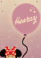 Disney Minnie Mouse verjaardagskaart Hooray