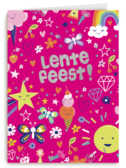 Kaart Hallmark | Lentefeest | Lentefeest Vrolijk Roze