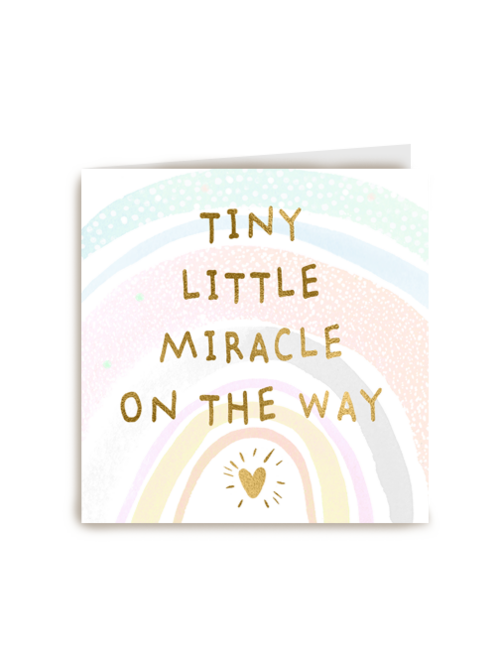Zwangerschap aankondiging tint little miracle on the way