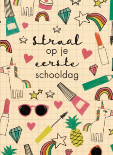 back to school straal of je eerste schooldag