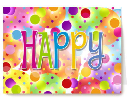 ballonnen en confetti happy