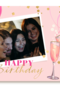 verjaardag kaart foto happy birthday met bubbels