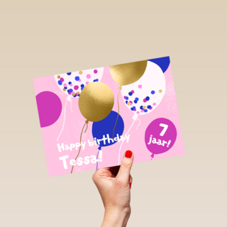 Verjaardag Ballonnen Met Confetti