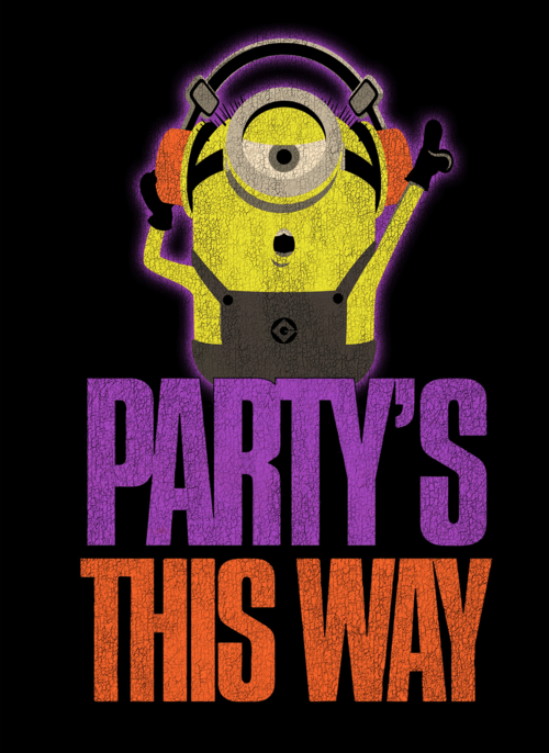 Houten Kaart Verjaardagskaarten | Verjaardagskaart Minion Party Is This Way