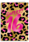 Verjaardagskaart sweet 16 tiener meisje