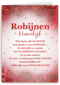Huwelijkskaart Robijnen huwelijk