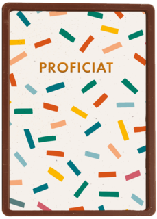 Proficiat met confetti