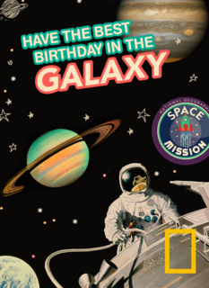 verjaardag kaart jongen best birthday galaxy