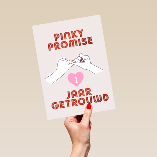 Pinky Promise 1 jaar getrouwd