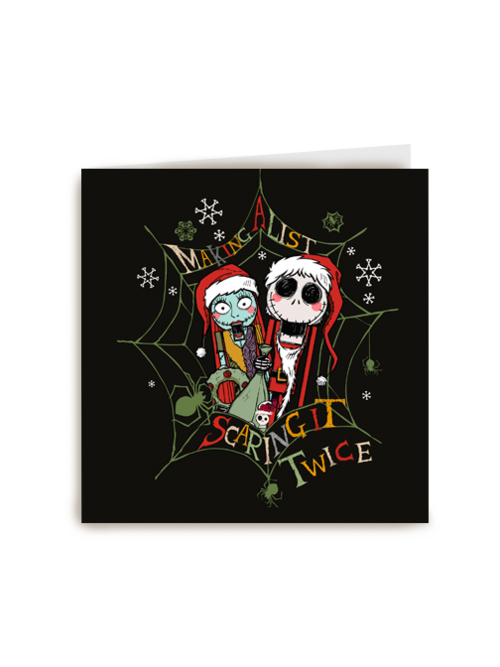 Nightmare before christmas kerstkaart