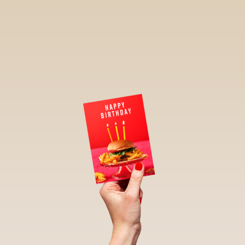 Happy Birthday hamburger