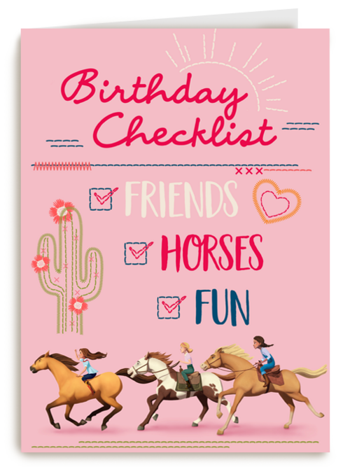 verjaardag kaart spirit birthday checklist