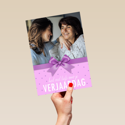 verjaardag kaart foto klassiek heel veel liefs voor je verjaardag