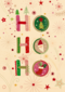 Kerstkaart klassiek ho ho ho Turnowsky