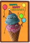 Verjaardagskaart ijsje Happy Birthday