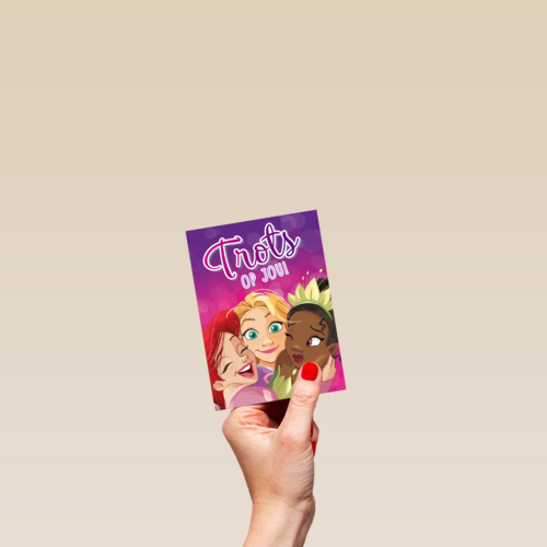 Complimentkaart trots op jou Disney princessen