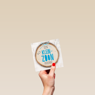 boomstam een kleinzoon geboren