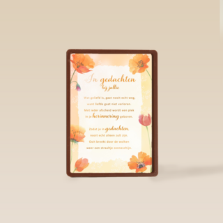 Condoleancekaart In gedachten bij jullie More than words