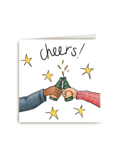 Gefeliciteerdkaart cheers Matia studio