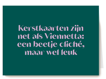 &C kerstkaart viennetta