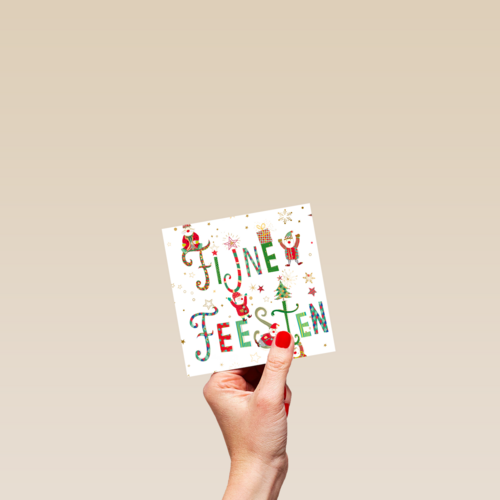 Klassieke kerstkaart
