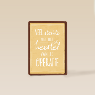 Herstel maar snel
