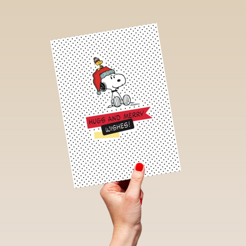 xmas humor snoopy met kerstmuts