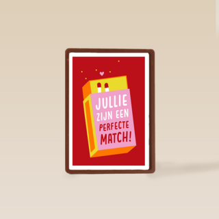 Liefdjeskaart jullie zijn een perfecte match