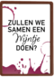 hart onder de riem kaart zullen we samen een wijntje doen