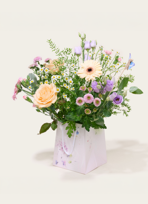 Boeket Marjolein Bastin in Tasje | Marjolein Bastin Cadeau Verse bloemen |