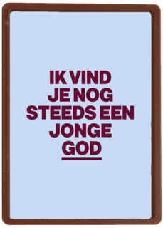 verjaardag kaart man nog steeds jonge god