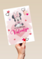 Minnie Mouse Valentijnskaart