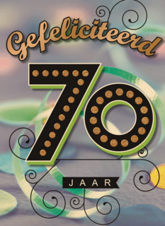 leeftijd zeventig gefeliciteerd
