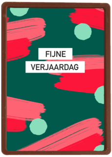 verjaardag kaart stijlvol fijne verjaardag groen rood