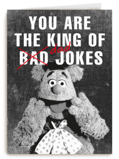 vaderdag kaart fozzie the king of dad jokes