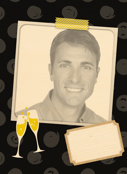 Houten Kaart Feest | Houten Kaart Hallmark | Feest | Fotokaart Uitnodiging Simpel