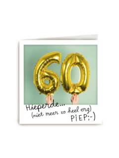 polaroid kaart 60 jaar geworden